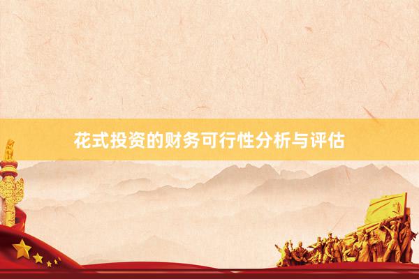 花式投资的财务可行性分析与评估